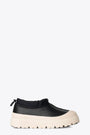 Black leather sneaker with off white rubber sole - M Tasman Weather Hybrid 