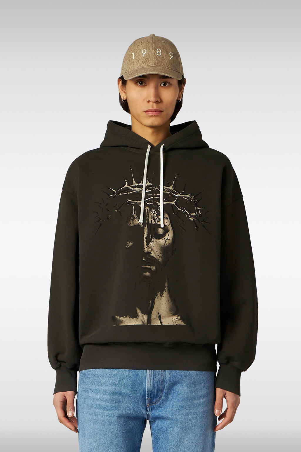 alt-image__Felpa-in-cotone-grigio-antracite-con-stampa-Jesus---Hoodie-Jesus