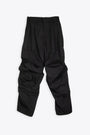 Pantalone cargo baggy in cotone nero - P Arne 