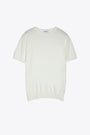 White cotton knit t-shirt 