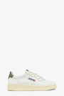 White leather low sneaker with military green tab - Medalist Low 