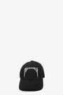 Cappello con visiera in canvas nero con ricamo Porterville  - Baseball Cap 