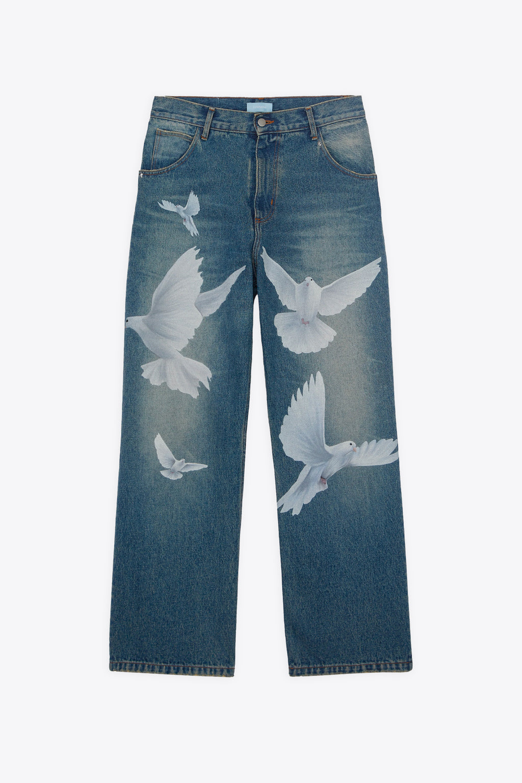 alt-image__Jeans-5-tasche-blu-sabbiato-con-stampa-digitale---Freedom-Doves-Jeans