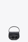 Black leather mini bag with Oval D logo - 1DR XS Crossbody Bag  