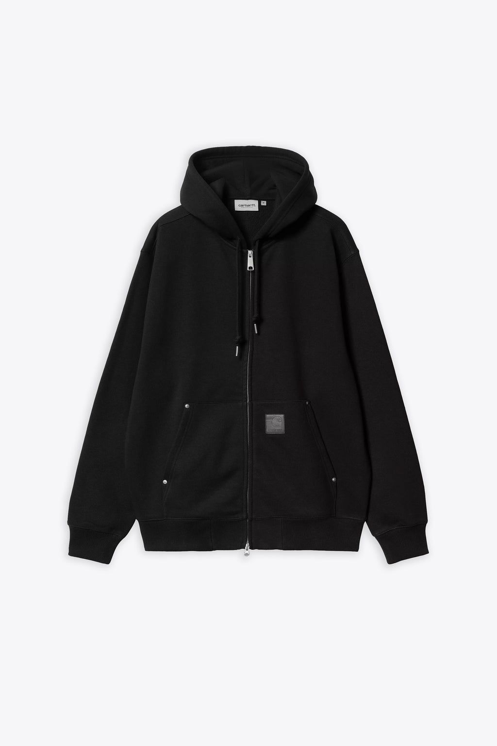 alt-image__Felpa-nera-oversize-con-cappuccio-e-zip---Hooded-Eldon-Sweat-Jacket