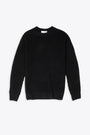 Black ribbed wool sweater 