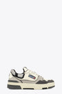 Sneaker bassa in pelle panna e suede grigia - Clc Low 