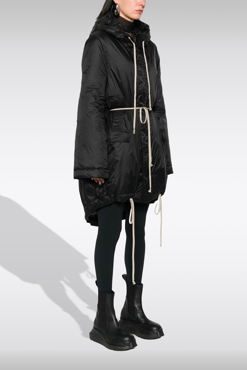 alt-image__Black-nylon-hooded-fishtail-parka---Fishtail-Parka