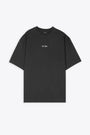 Faded black t-shirt with italic logo print - Essential T-shirt 