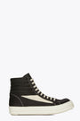 Black cotton lace-up high sneaker - Vintage high sneaks  