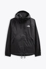 Black nylon hoodie rain jacket - Elements rain hoodie 
