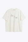 Off white t-shirt with front and back print - Box T-shirt 