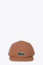 Cappello five-panel in cotone cammello 