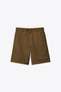 Brown cotton twill relaxed fit short - Craft Short 
