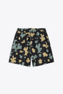 Black cotton shorts with cactus print - Opus Short 