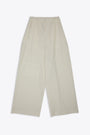 Off white pinstriped baggy tailored pant 
