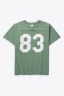Green cotton football t-shirt - Unisex football shirt knit  