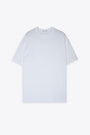 White cotton oversize t-shirt with logo 