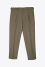 Military gren linen blend tailored pant - Tokyos 