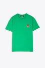 Emerald green t-shirt with chest teddy bear print 