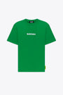 Emerald green t-shirt with front logo and back graphic print 