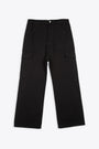 Black cotton cargo pant - Cargo trousers 