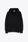 Black cashmere hooded sweater 