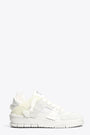 White leather and suede low chunky sneaker - Area Patchwork Sneaker 