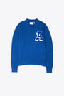 Royal blue cotton blend polo sweater - Team Polo Sweater 