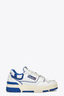 Sneaker bassa in pelle bianca e blu royal - CLC low 